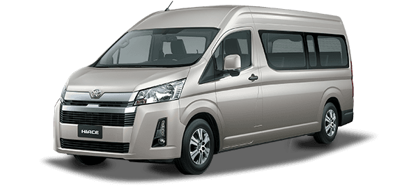 Toyota Hiace van for 7-9 passengers