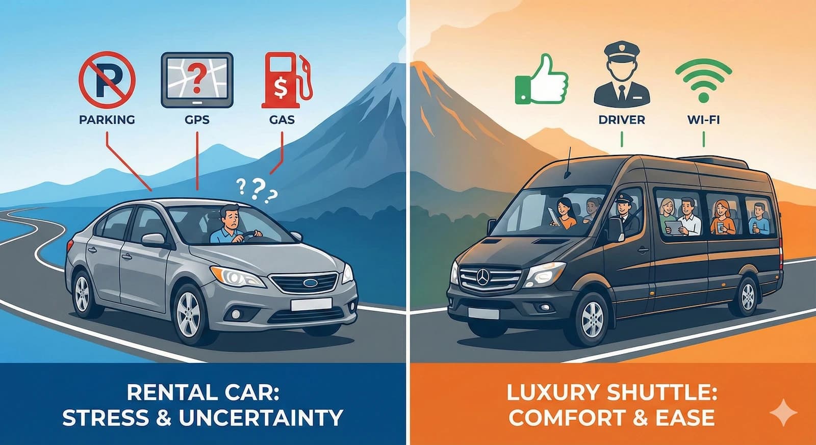 Private Shuttle vs. Renting a Car in Costa Rica: Which is Right for You?