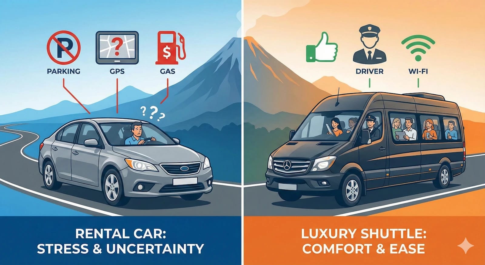 Private Shuttle vs. Renting a Car in Costa Rica: Which is Right for You?